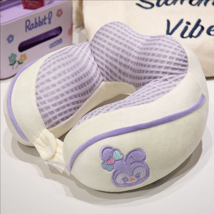 ergonomic plush neck pillow with animal motif Kalsten