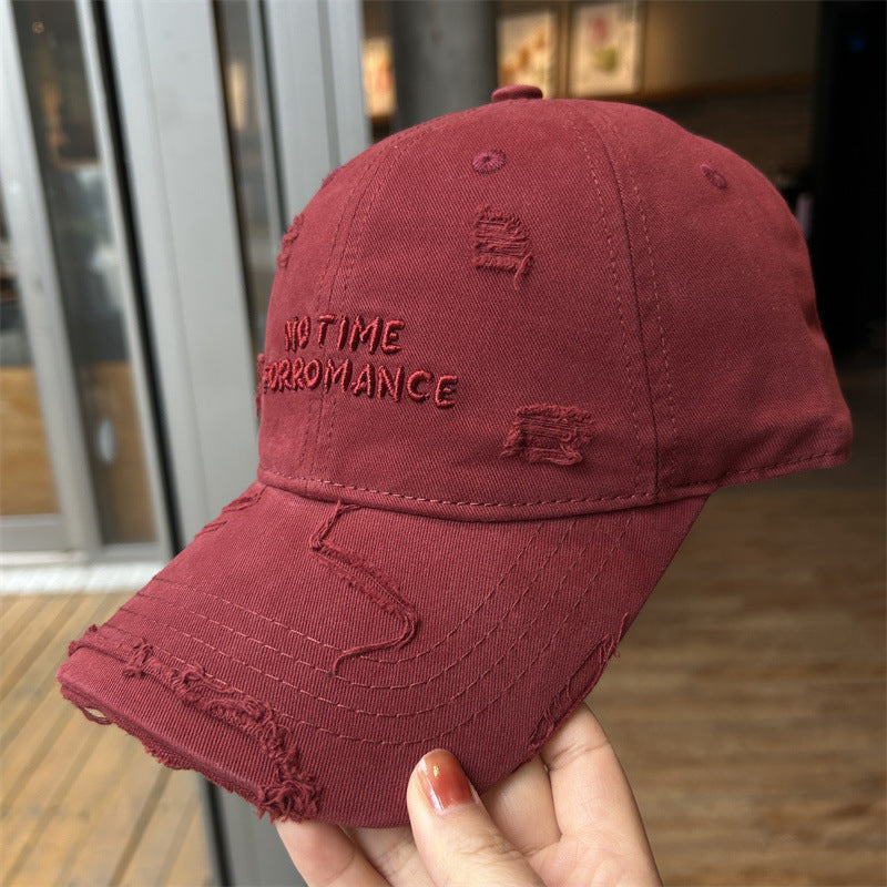 Women's Distressed Cotton Adjustable Baseball Cap Kalsten 1784084193