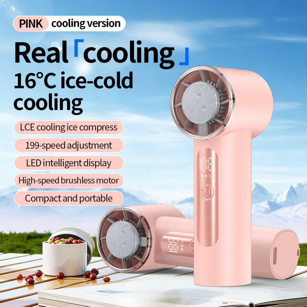 Unisex Portable Ice-Cooling Handheld Fan Kalsten