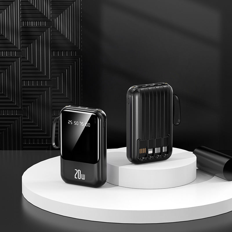 Portable power bank with state-of-the-art charging display and fast USB-C connection Kalsten