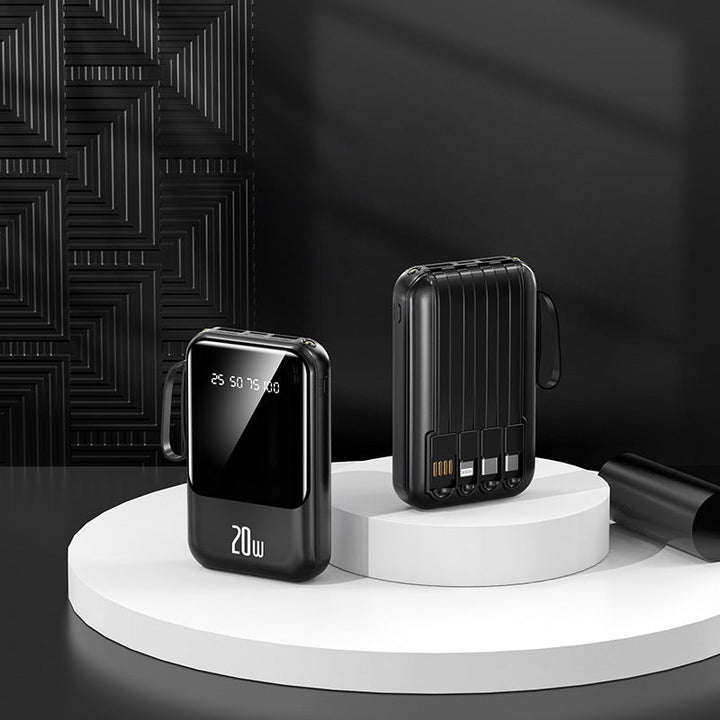 Portable power bank with state-of-the-art charging display and fast USB-C connection Kalsten