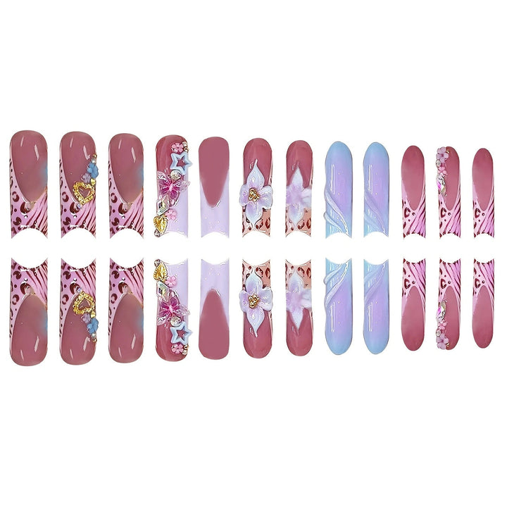 Decorative Press-On Nail Set Kalsten