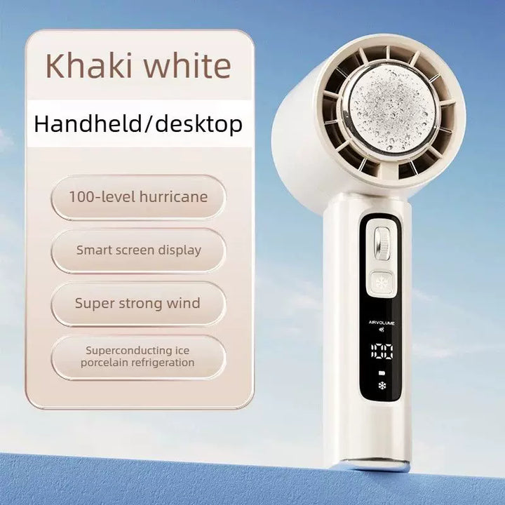 Unisex One Size Portable Personalized Thermoelectric Mini Air Cooler Fan with Smart Display and Adjustable Wind Kalsten
