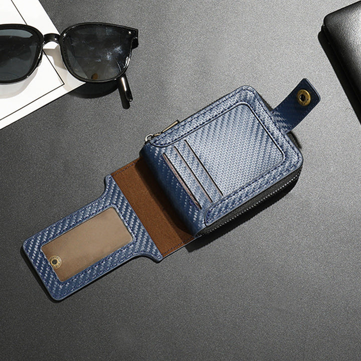 Compact Carbon Fiber Zip Wallet Kalsten
