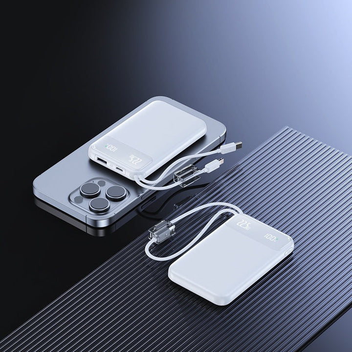 Slim Powerbank with digital charge level display and fast charging function Kalsten