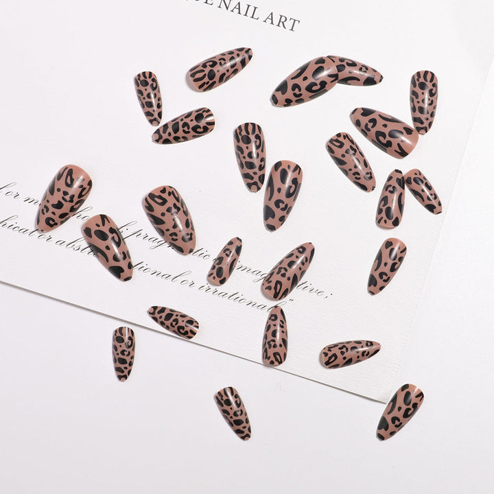 Stylish Leopard Print Press-On Nails Kalsten