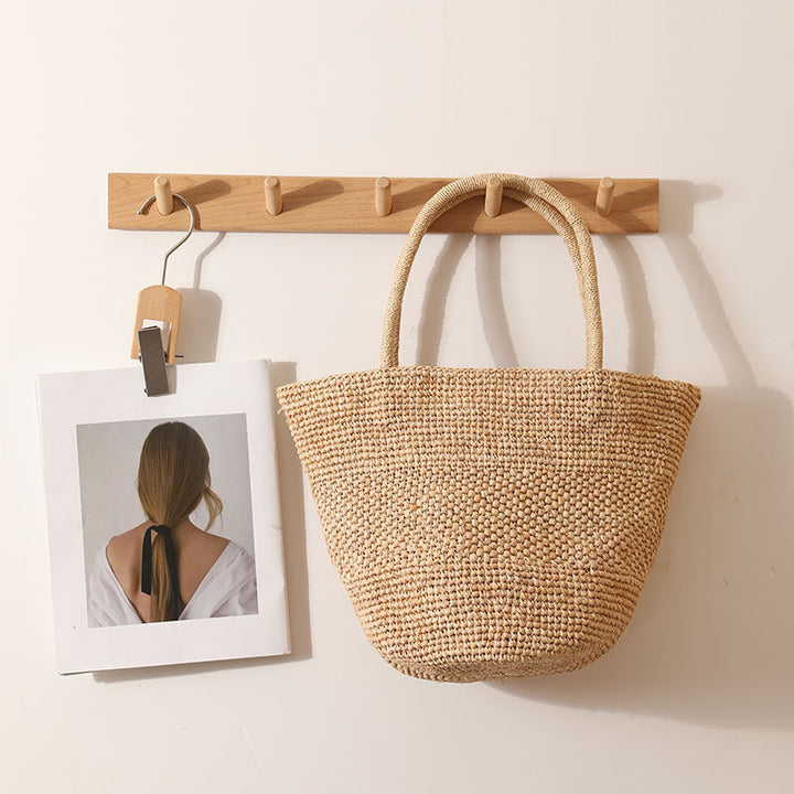 Handmade wicker tote bag with sturdy handles Kalsten