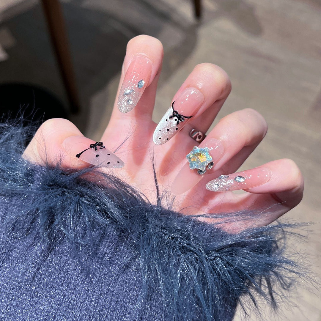 Premium Rhinestone-Embellished Nail Art Extensions Kalsten