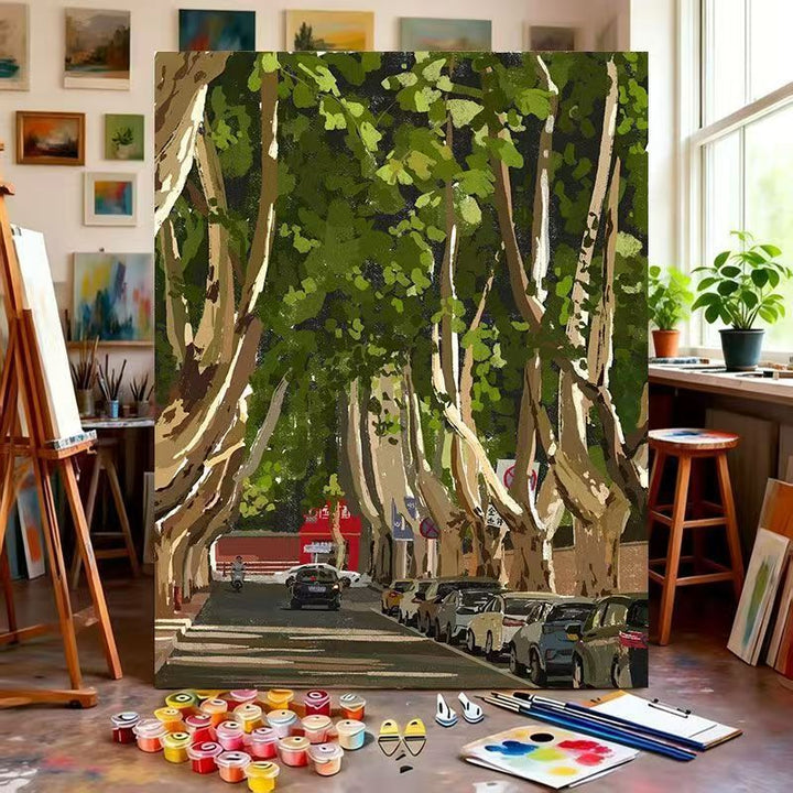 Artistic Landscape Canvas Painting Kit Kalsten