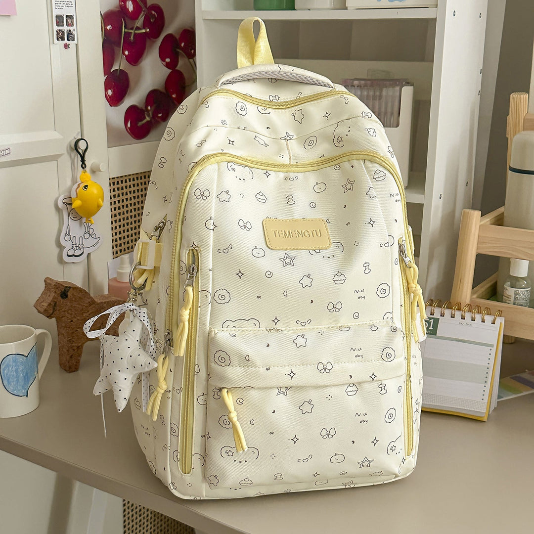 Casual Printed School Backpack