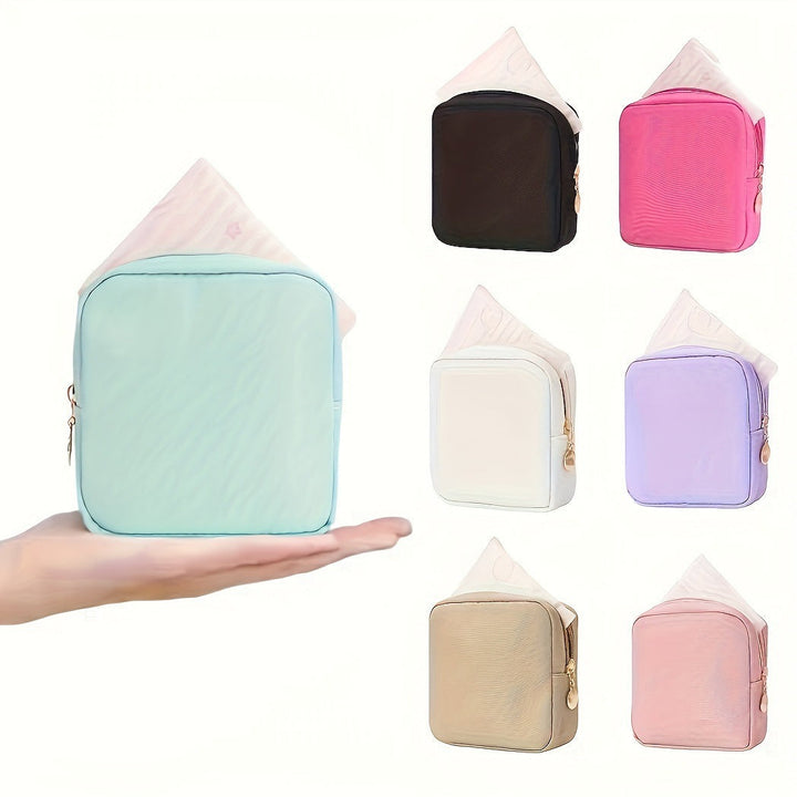 Cosmetic storage bag with fine stripe pattern Kalsten
