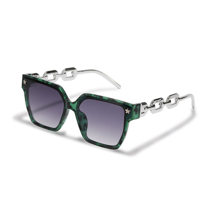 Ladies stylish square sunglasses with innovative metal frame construction Kalsten