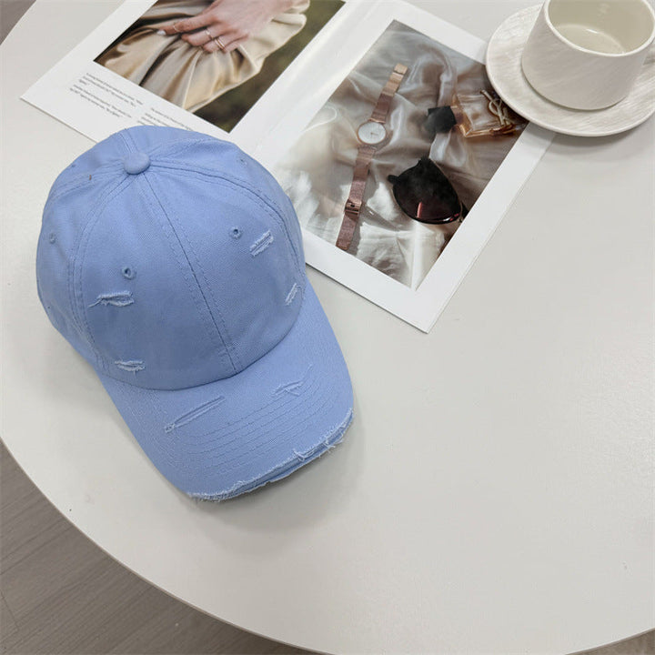 Men's Distressed Vintage-Style Baseball Cap Kalsten