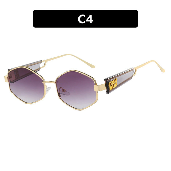 Women's geometric sunglasses with fashionable design and UV protection Kalsten