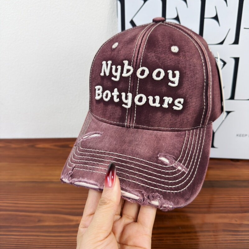 Women's Distressed Adjustable Baseball Cap Kalsten