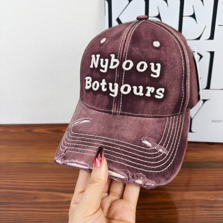 Women's Distressed Adjustable Baseball Cap Kalsten