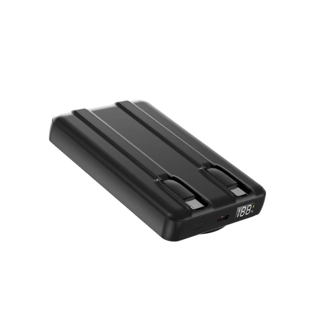Portable power bank with multifunctional LED display and integrated cable management Kalsten