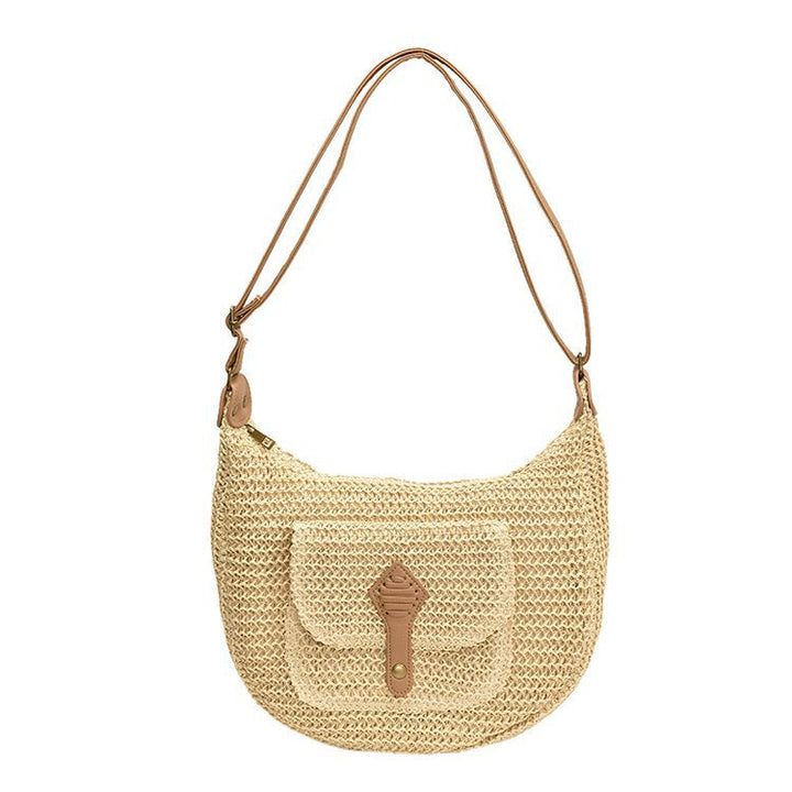 Bucket bag made of fine natural fabric Kalsten