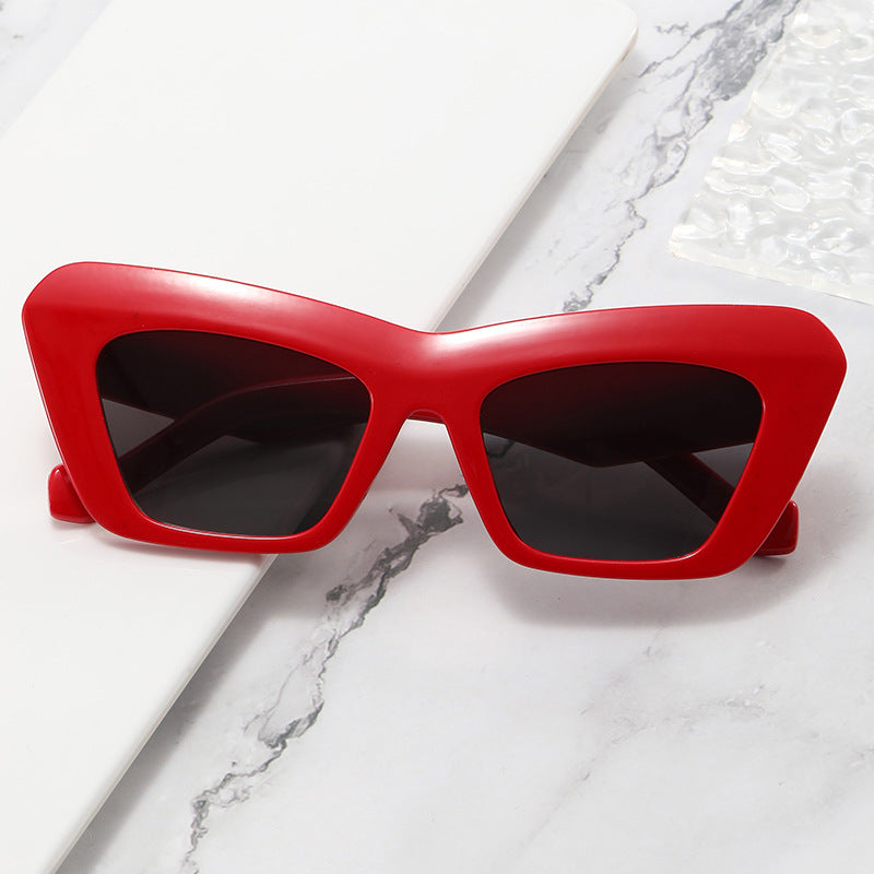 Women's fashionable oversized sunglasses with angular frame Kalsten