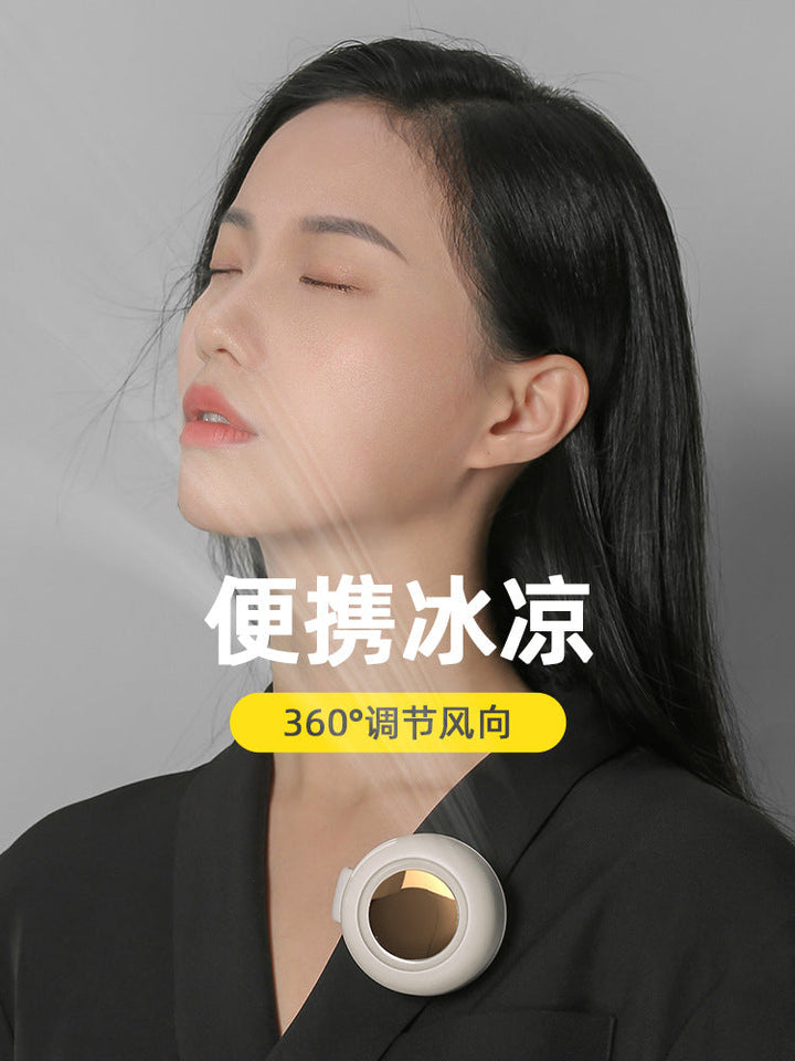 Cooling wearable clip-on personal neck cooling fan with full-rotation adjustable airflow Kalsten