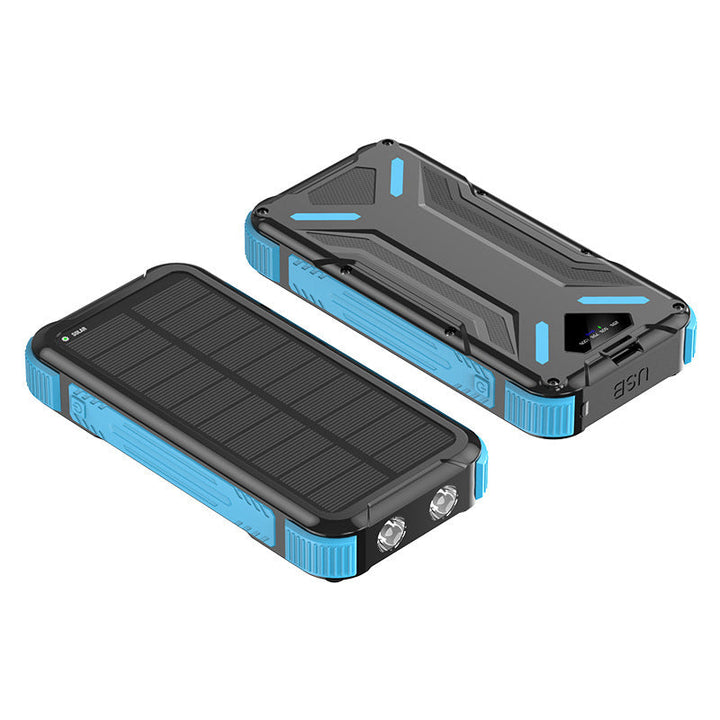 Solar-powered power bank with robust design and LED light Kalsten