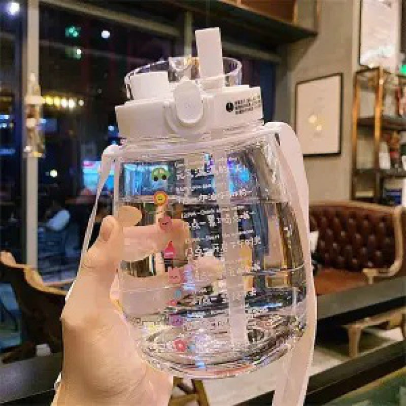 Ladies multifunctional hygiene drinking bottle with carrying strap Kalsten