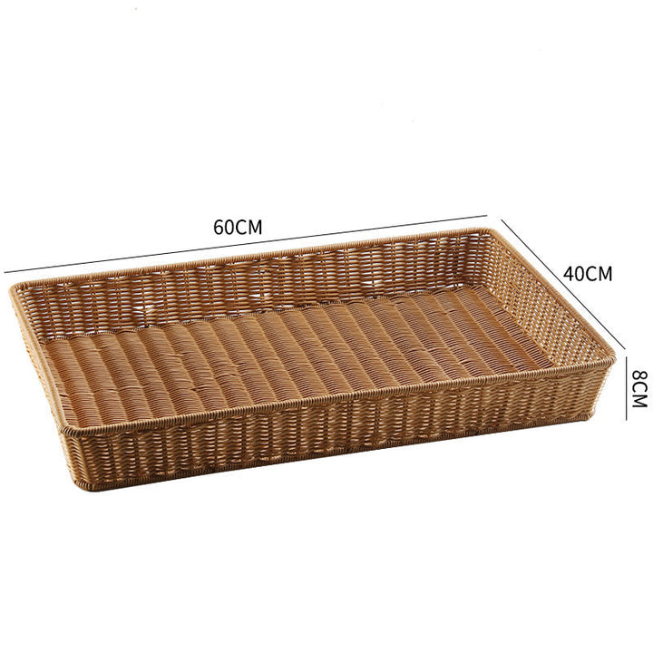 Handwoven Rectangular Storage Tray Kalsten
