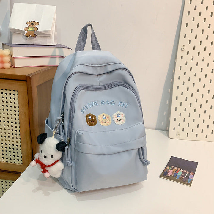 Decorative Embroidered School Backpack