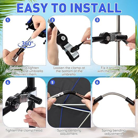 Women’s sturdy beach sunshade umbrella with adjustable mounting system Kalsten