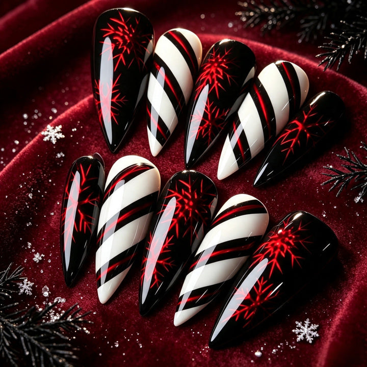 Artificial nails in elegant stiletto design with silky finish Kalsten