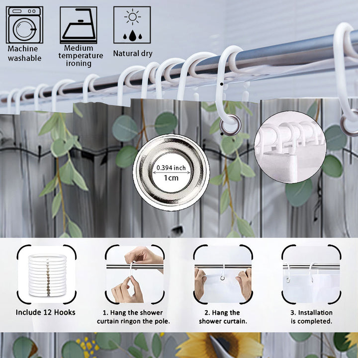 Digital Floral Print Bathroom Set Kalsten