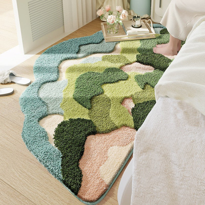 Floral Pattern Bath Mat Kalsten