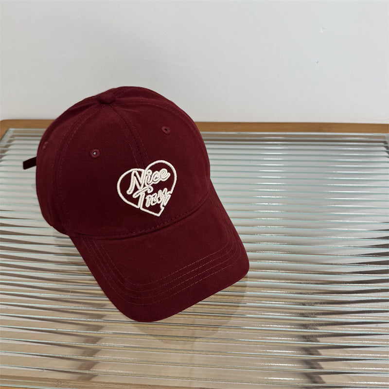 Women's Embroidered Heart-Detail Baseball Cap Kalsten