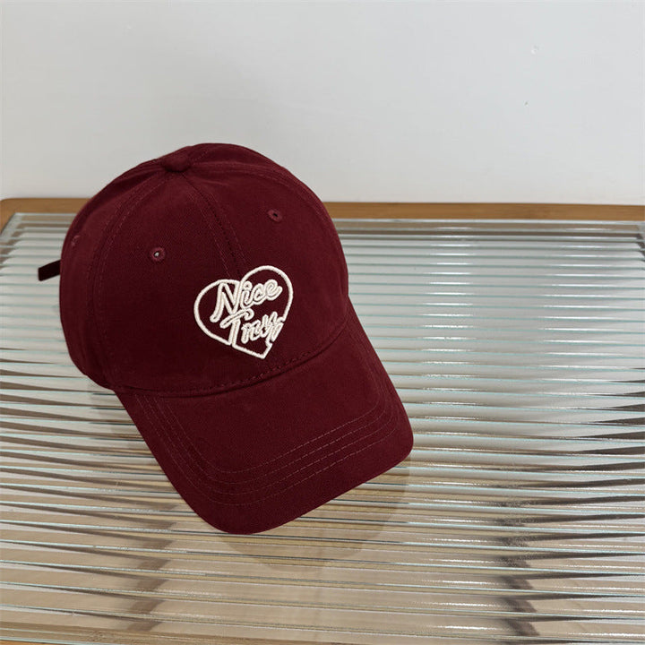 Women's Embroidered Heart-Detail Baseball Cap Kalsten