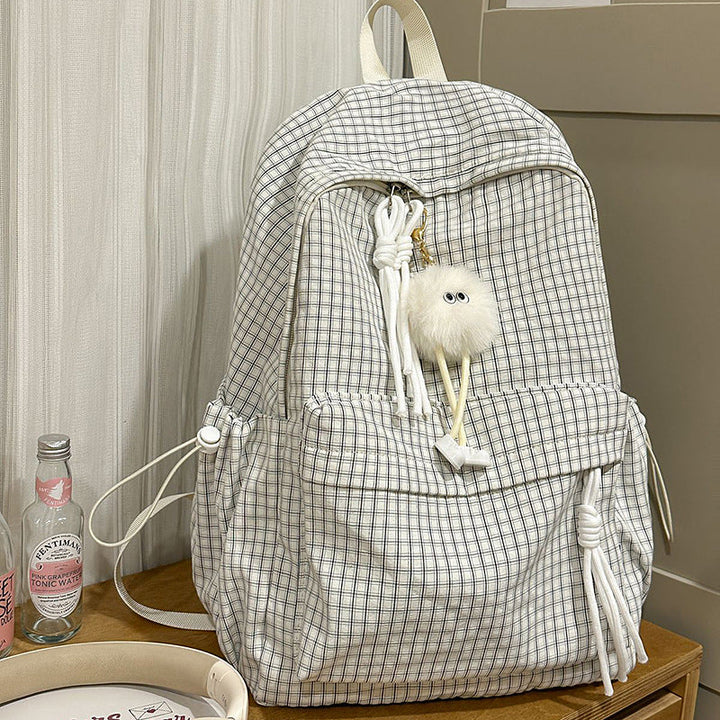 Durable Checked School Backpack