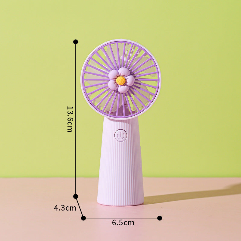 Decorative Floral Handheld Cooling Fan Kalsten
