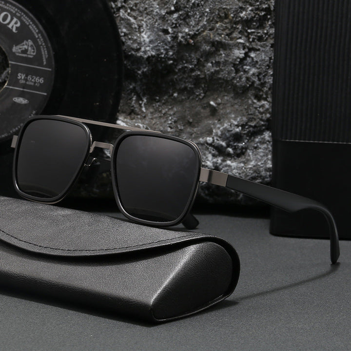 Ladies' fashionable sunglasses with square frame and innovative lenses Kalsten