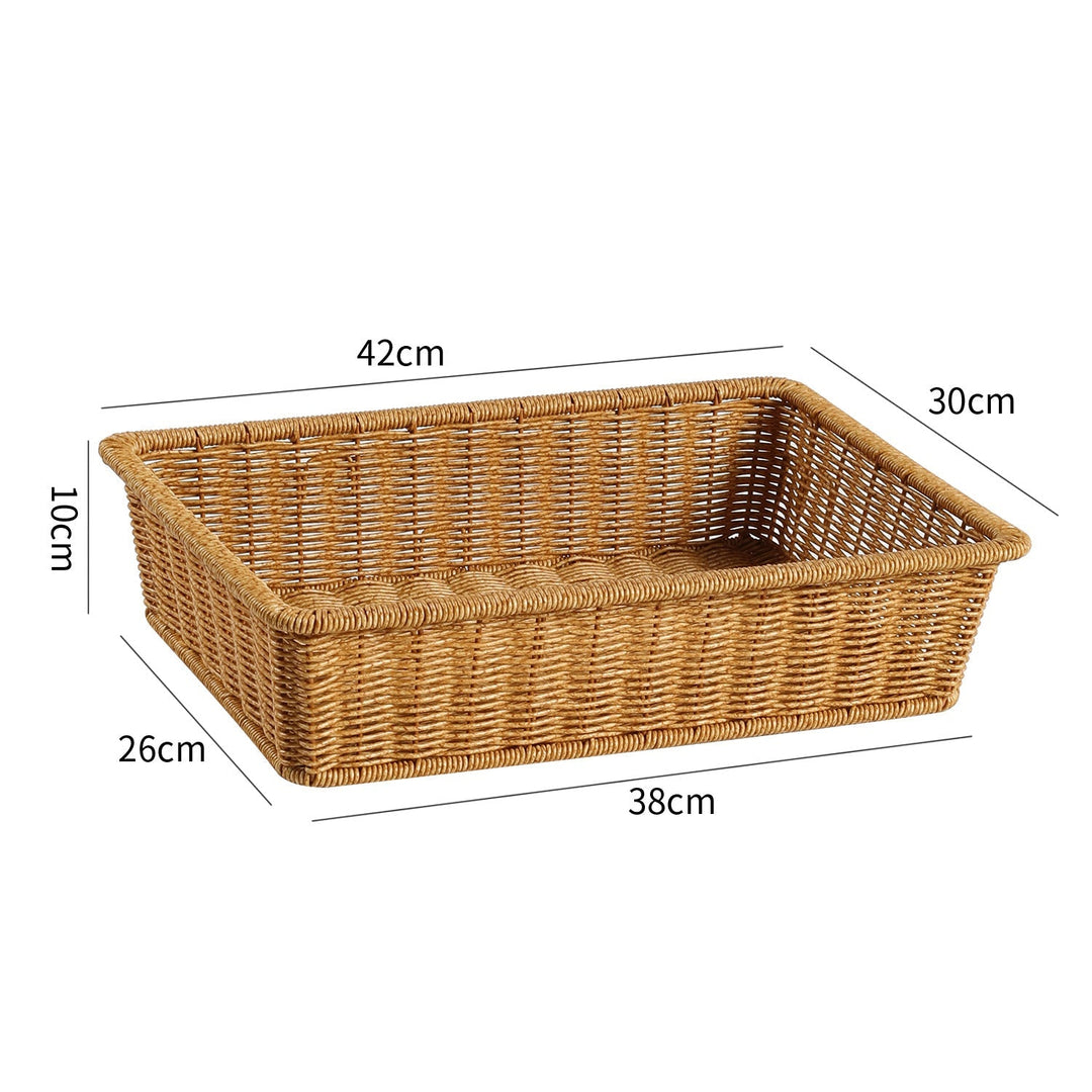 Handwoven Rectangular Storage Basket Kalsten