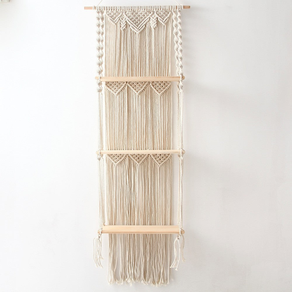 Decorative Macrame Wall Hanging Shelf Acalora