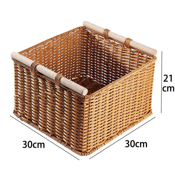 Decorative Woven Storage Basket with Handles Kalsten