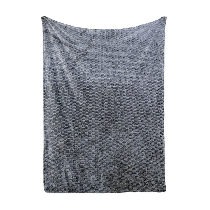 Ladies Cozy Microfiber Quick Change Blanket in Modern Checkered Pattern Kalsten