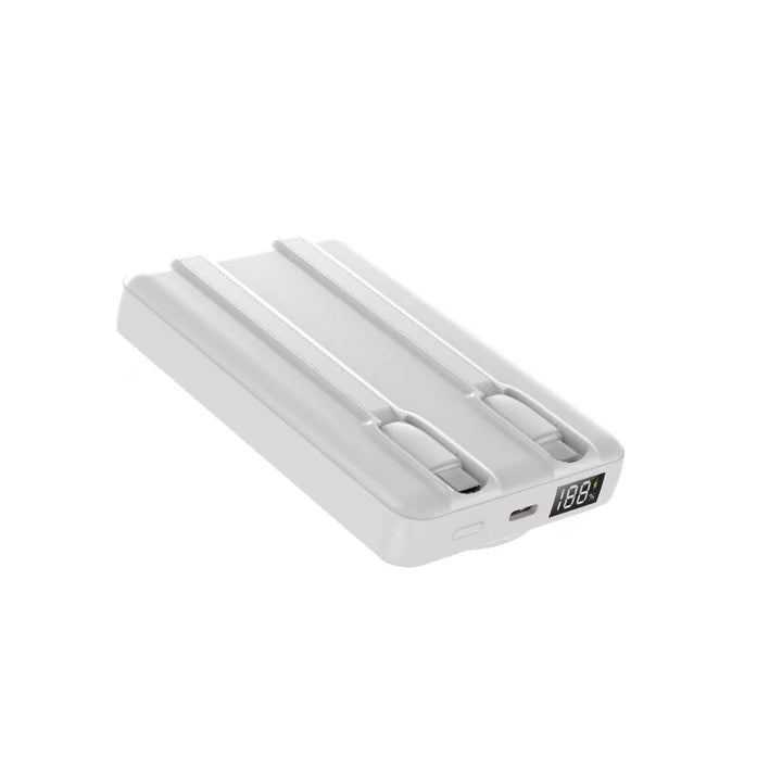 Portable power bank with multifunctional LED display and integrated cable management Kalsten