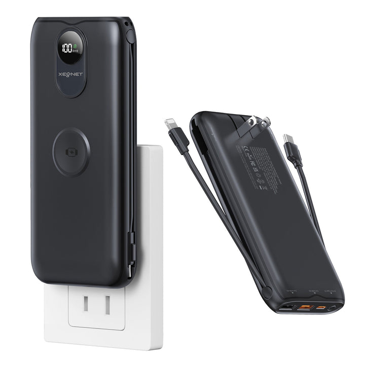 Portable power bank with Qi charging function and wired fast charging system Kalsten