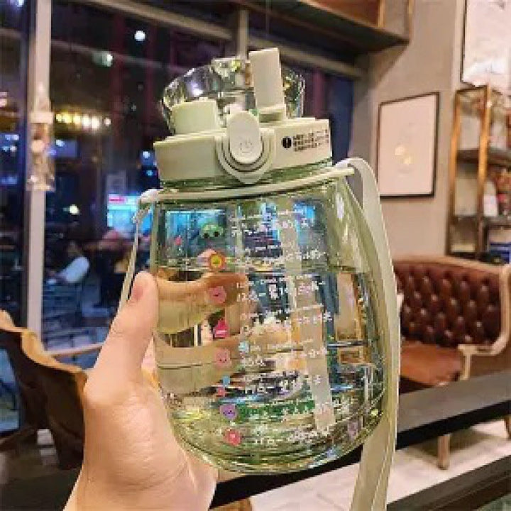 Ladies multifunctional hygiene drinking bottle with carrying strap Kalsten