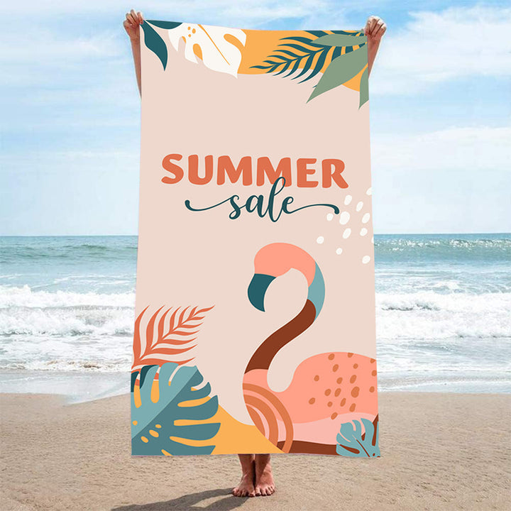 Ladies beach towel with maritime stripe pattern Kalsten