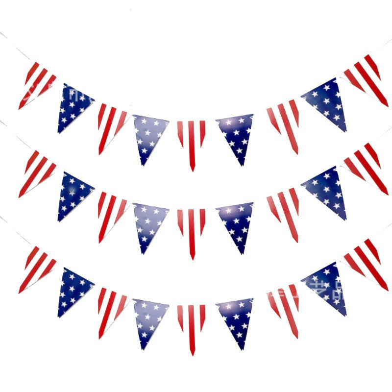 Unisex multi-piece party decoration set with paper fans pom poms bunting garland Kalsten