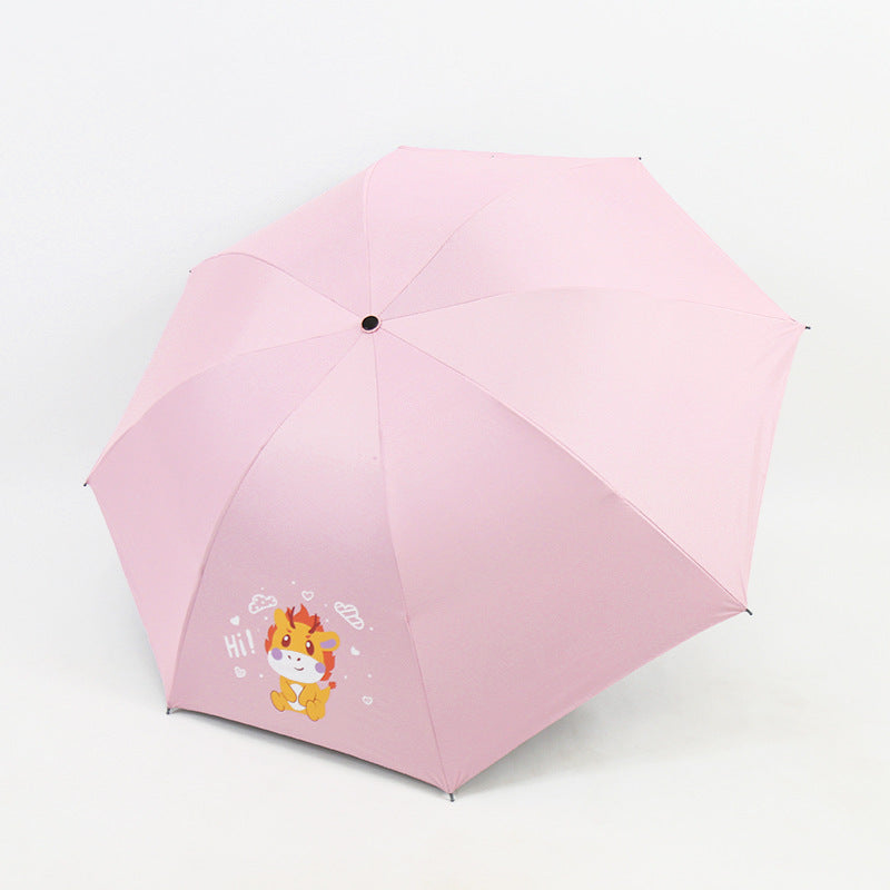 Women's Folding Umbrella with Fun Animal Design Kalsten