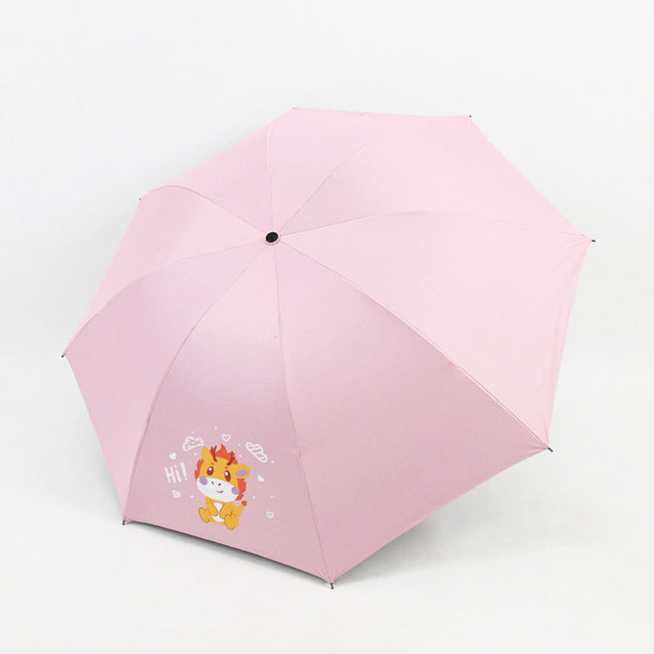 Women's Folding Umbrella with Fun Animal Design Kalsten