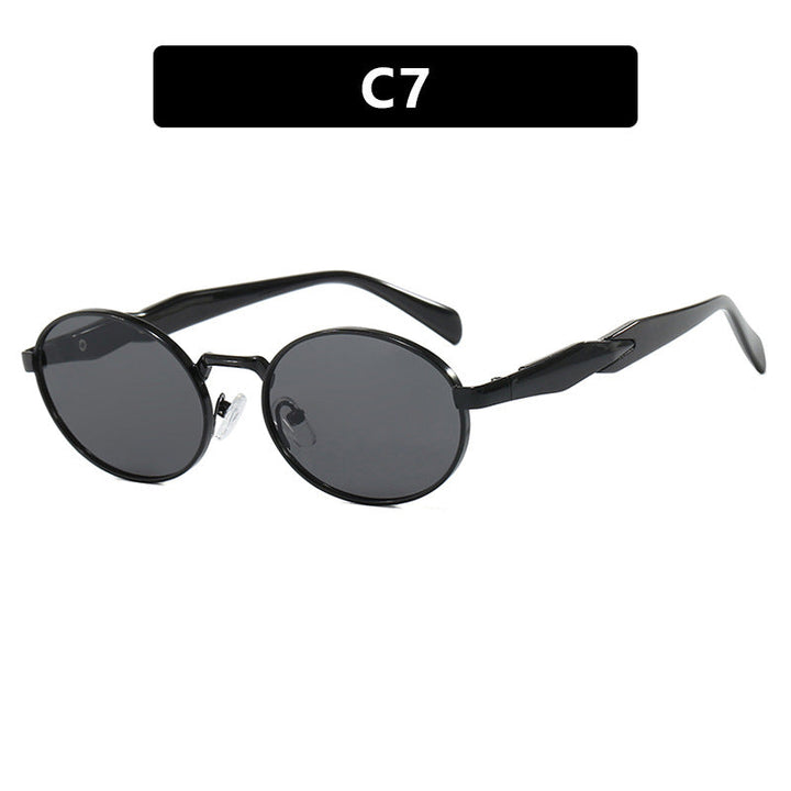 Women's designer sunglasses with unique oval frame and luxurious accents Kalsten
