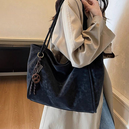 Spacious Faux Leather Tote Bag Acalora